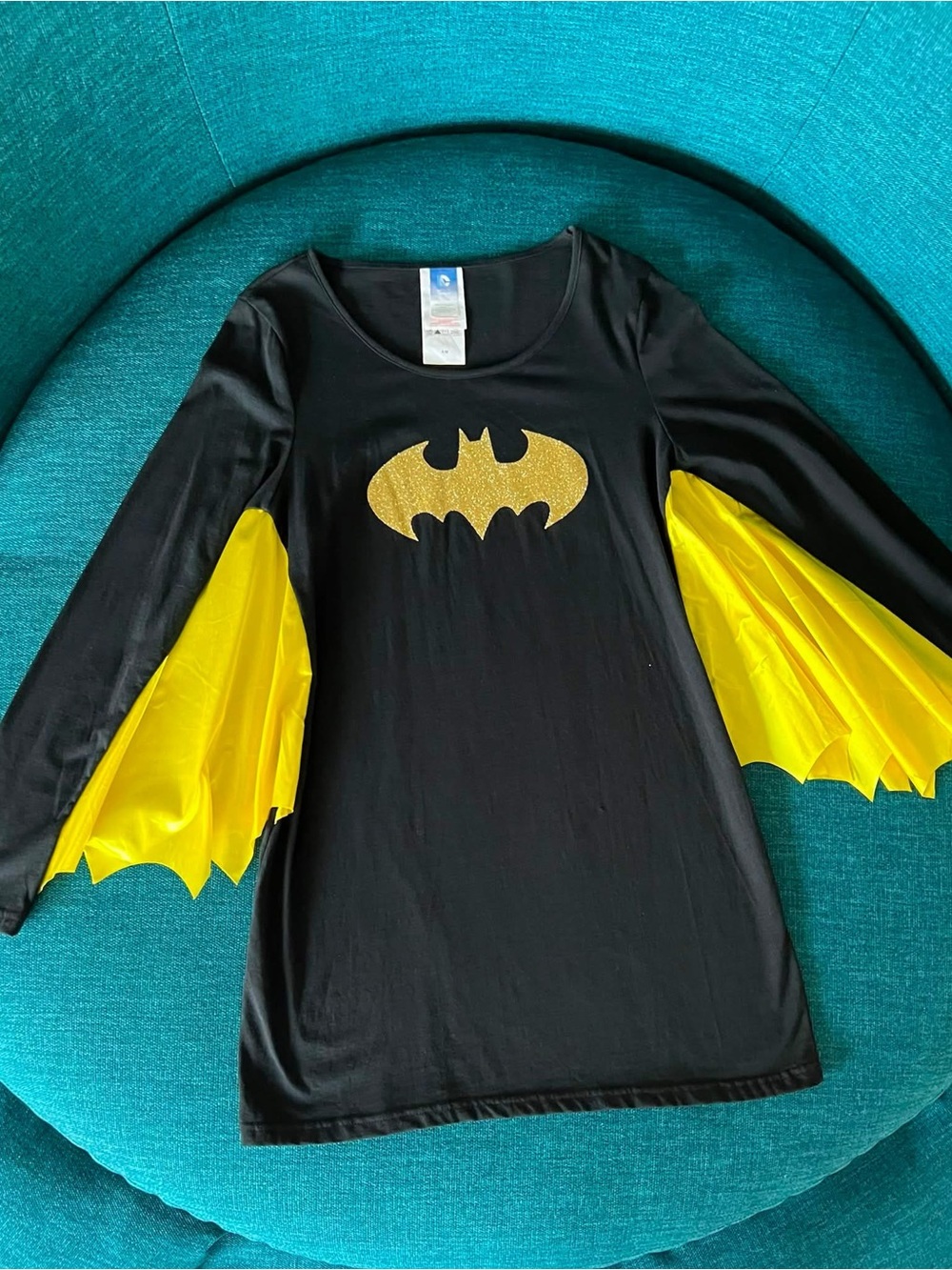 Women/ Girls Black and Yellow Bat girl costume